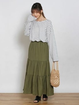 「Crisp yours（クリスプユアーズ）のアイテム」を使った、Crispさん（レディース・161cm）の秋コーディネート