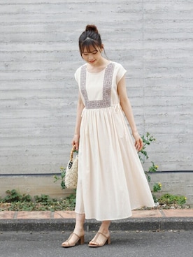 「Crisp（クリスプ）のアイテム（バッグ）」を使った、Crispさん（レディース・161cm）の夏コーディネート