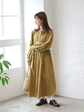 「ドレスシャツ」｜Crispさん（レディース・161cm）の夏コーディネート