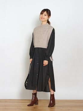 「Crisp」｜Crispさん（レディース・161cm）の秋コーディネート