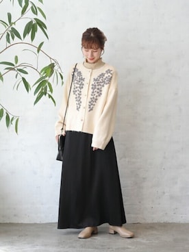 「Crisp（クリスプ）のアイテム」を使った、Crispさん（レディース・154cm）の秋コーディネート