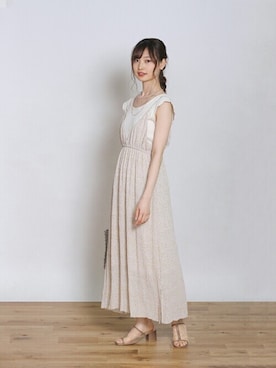 「プリーツ」｜Crispさん（レディース・161cm）の夏コーディネート