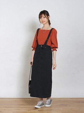 「Crisp yours（クリスプユアーズ）のアイテム」を使った、Crispさん（レディース・161cm）の秋コーディネート