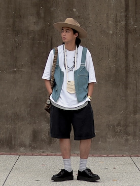 「oversize」｜唯家 Vegaさん（メンズ・177cm）の夏コーディネート
