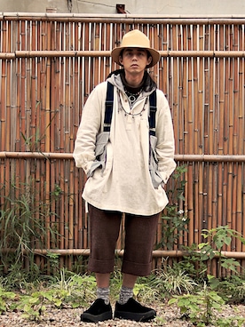 「SYNDRO（シンドロ）のアイテム（トップス）」を使った、唯家 Vegaさん（メンズ・177cm）の冬コーディネート