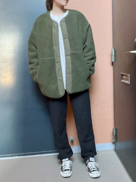 「CONVERSE（コンバース）のconverse（コンバース） ALL STAR OX（オールスターOX）（スニーカー）」を使った、tokoさん（レディース・161cm）の冬コーディネート