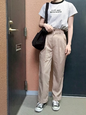 「CONVERSE（コンバース）のconverse（コンバース） ALL STAR OX（オールスターOX）（スニーカー）」を使った、tokoさん（レディース・161cm）の秋コーディネート