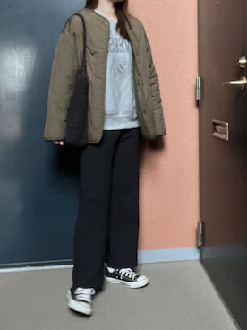 「CONVERSE（コンバース）のconverse（コンバース） ALL STAR OX（オールスターOX）（スニーカー）」を使った、tokoさん（レディース・161cm）の冬コーディネート