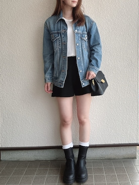 「SPIRALGIRL（スパイラルガール）のアイテム（ジャケット/アウター）」を使った、tokoさん（骨格ウェーブ・レディース・161cm）の春コーディネート