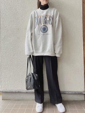 「ADAM ET ROPE'（アダムエロペ）のアイテム」を使った、tokoさん（骨格ウェーブ・レディース・161cm）の冬コーディネート