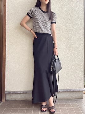 「SHIEN」｜「アイテム（ボストンバッグ）」を使った、tokoさん（レディース・161cm）の秋コーディネート