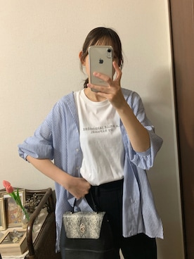 「OZOC（オゾック）のアイテム（ハンドバッグ）」を使った、ponzuさん（レディース・168cm）の秋コーディネート