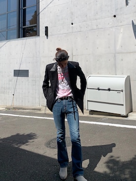 「The Letters（ザレターズ）のアイテム（ジャケット/アウター）」を使った、KO さん（メンズ・181cm）の春コーディネート