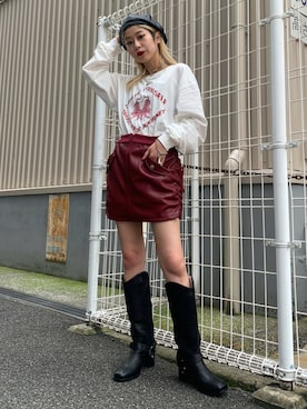 「エコレザー」｜jouetieさん（レディース・151cm）の夏コーディネート