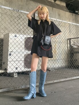 「ミニワンピ」｜jouetieさん（レディース・151cm）の夏コーディネート