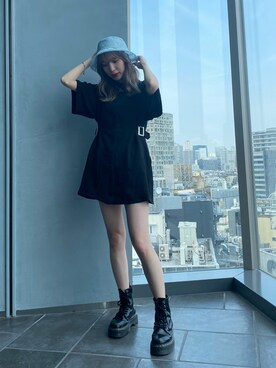 「ミニワンピ」｜jouetieさん（レディース・151cm）の夏コーディネート