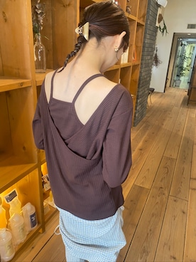「H&M（エイチ・アンド・エム）のアイテム（ヘアアクセサリー）」を使った、oneriさん（レディース・162cm）の夏コーディネート