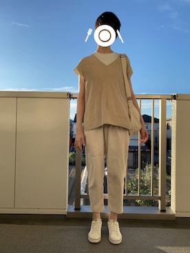 「CURRENT（カレント）のアイテム」を使った、mi-nさん（レディース・175cm）の秋コーディネート