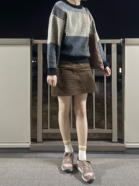 「アイテム（バッグ）」を使った、mi-nさん（レディース・175cm）の秋コーディネート