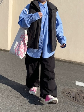 「Woods（ウッズ）のアイテム」を使った、maru☺︎さん（レディース・153cm）の冬コーディネート