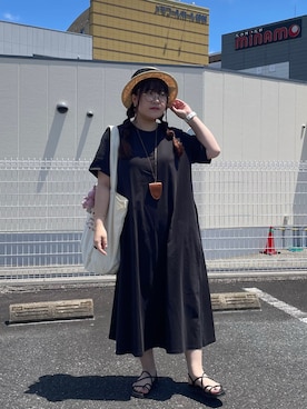 「アイテム（アナログ腕時計）」を使った、maru☺︎さん（レディース・153cm）の夏コーディネート
