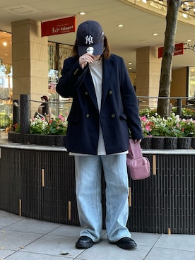 「Kastane」｜「アイテム（キャップ）」を使った、maru☺︎さん（レディース・153cm）の秋コーディネート