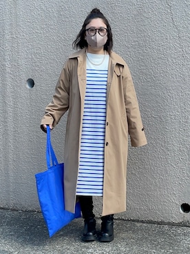 「tiptop（ティップトップ）のアイテム（シューズ）」を使った、maru☺︎さん（レディース・153cm）の春コーディネート