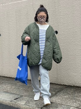 「Libra Cue（リブラ キュー）のアイテム（シューズ）」を使った、maru☺︎さん（レディース・153cm）の冬コーディネート