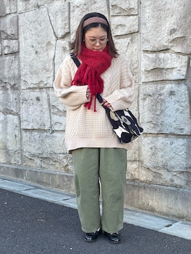 maru☺︎さん（レディース・153cm）の冬コーディネート