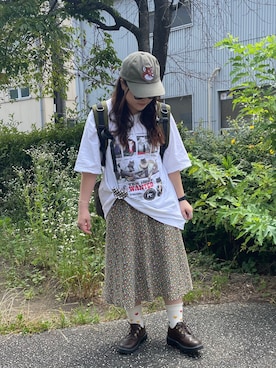「アイテム（腕時計）」を使った、maru☺︎さん（レディース・153cm）の夏コーディネート