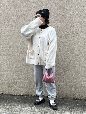 「RAGEBLUE（レイジブルー）のアイテム（帽子）」を使った、maru☺︎さん（レディース・153cm）の秋コーディネート