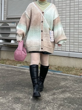 「tiptop（ティップトップ）のアイテム（シューズ）」を使った、maru☺︎さん（レディース・153cm）の冬コーディネート