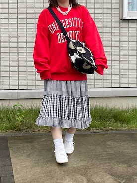 「Libra Cue（リブラ キュー）のアイテム（シューズ）」を使った、maru☺︎さん（レディース・153cm）の秋コーディネート