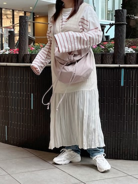 「New Balance」｜maru☺︎さん（レディース・153cm）の春コーディネート