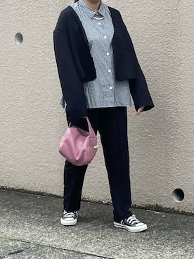 「ボストンバッグ」｜「アイテム（セットアップ）」を使った、maru☺︎さん（レディース・153cm）の夏コーディネート