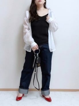 「CLEA（クレア）のアイテム（キャミソール）」を使った、maru☺︎さん（レディース・153cm）の夏コーディネート