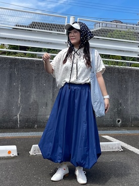 「アイテム（腕時計）」を使った、maru☺︎さん（レディース・153cm）の夏コーディネート