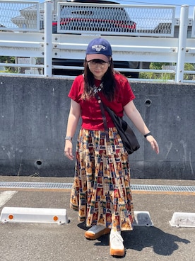 「LOWRYS FARM（ローリーズファーム）のアイテム」を使った、maru☺︎さん（骨格ストレート・レディース・153cm）の夏コーディネート
