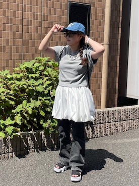 「しまむら」｜maru☺︎さん（レディース・153cm）の秋コーディネート