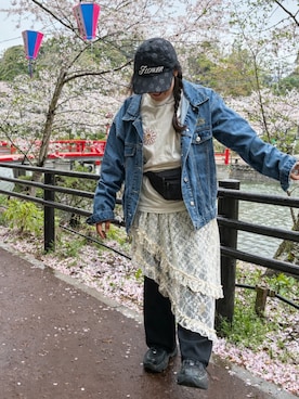 「Port（ポート）のアイテム」を使った、maru☺︎さん（レディース・153cm）の春コーディネート