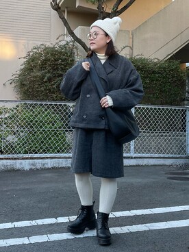 maru☺︎さん（レディース・153cm）の冬コーディネート