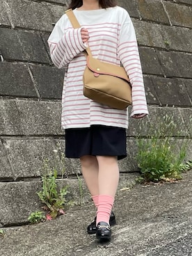 「BRADY」｜「アイテム（ローファー）」を使った、maru☺︎さん（レディース・153cm）の夏コーディネート