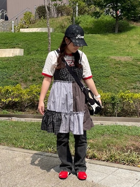 「PUMA（プーマ）のPUMA プーマ ユニセックス SPEEDCAT OG / スピードキャット OG スニーカー（スニーカー）」を使った、maru☺︎さん（レディース・153cm）の秋コーディネート