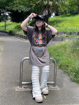 「アイテム（腕時計）」を使った、maru☺︎さん（レディース・153cm）の夏コーディネート