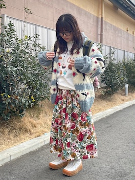 「アイテム（バックパック/リュック）」を使った、maru☺︎さん（レディース・153cm）の春コーディネート