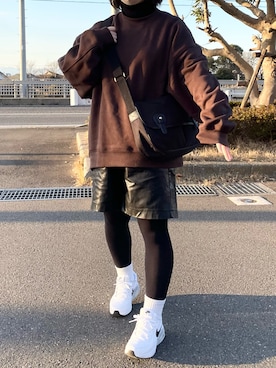 「GU（ジーユー）のアイテム（モッズコート）」を使った、maru☺︎さん（レディース・153cm）の冬コーディネート