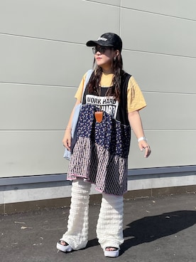 「Miffy（ ミッフィー）のアイテム」を使った、maru☺︎さん（レディース・153cm）の夏コーディネート