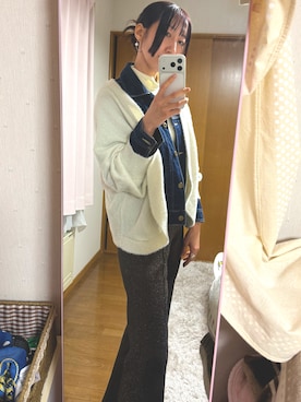 「Ameri（アメリ）のアイテム（パンツ）」を使った、shiori.さん（レディース・164cm）の秋コーディネート