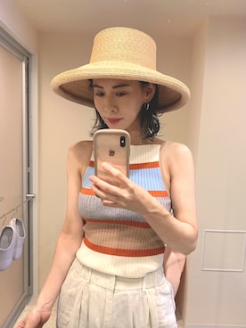 「Lepidos（レピドス）のアイテム」を使った、emaemiさん（レディース・163cm）の夏コーディネート