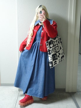 「アイテム（バッグ）」を使った、Yuiさん（レディース・158cm）の秋コーディネート